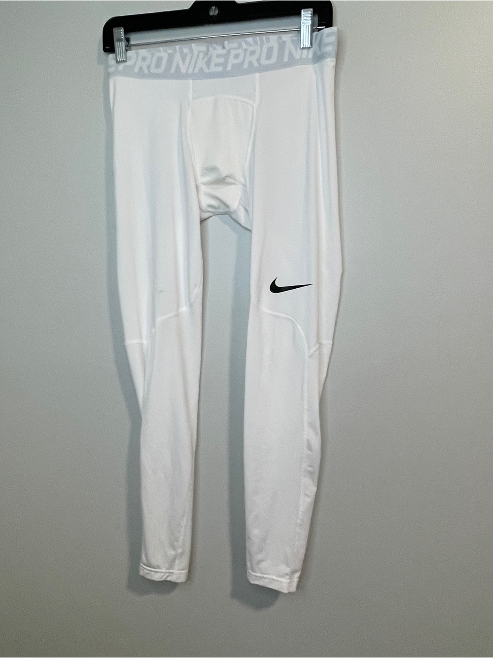 Nike Pro Men's White Compression Leggings L